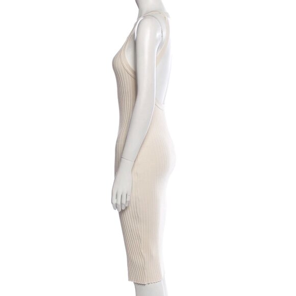 JOHN ELLIOTT GINZA RIB LOLA DRESS BEIGE NUDE NEW WITH TAGS - Picture 2 of 9